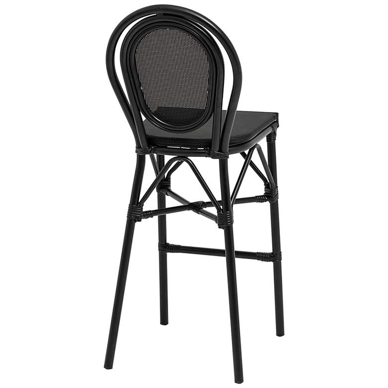 Image 7 Erlend 30" Black Outdoor Bar Stools Set of 2 more views