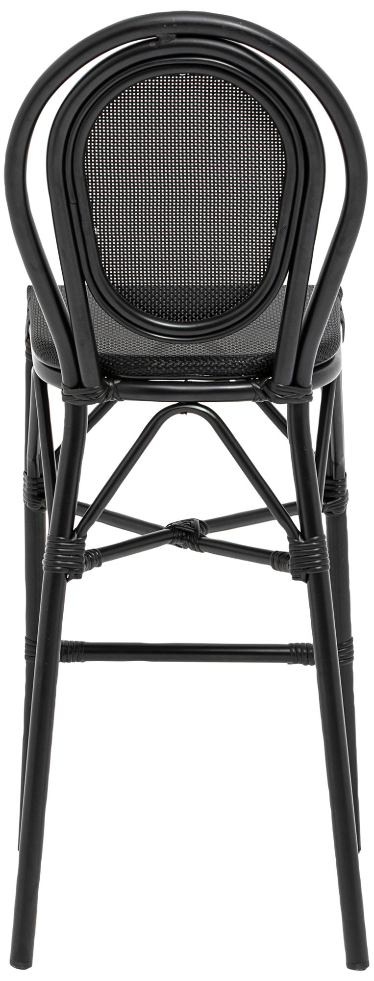 Erlend 30" Black Outdoor Bar Stools Set of 2