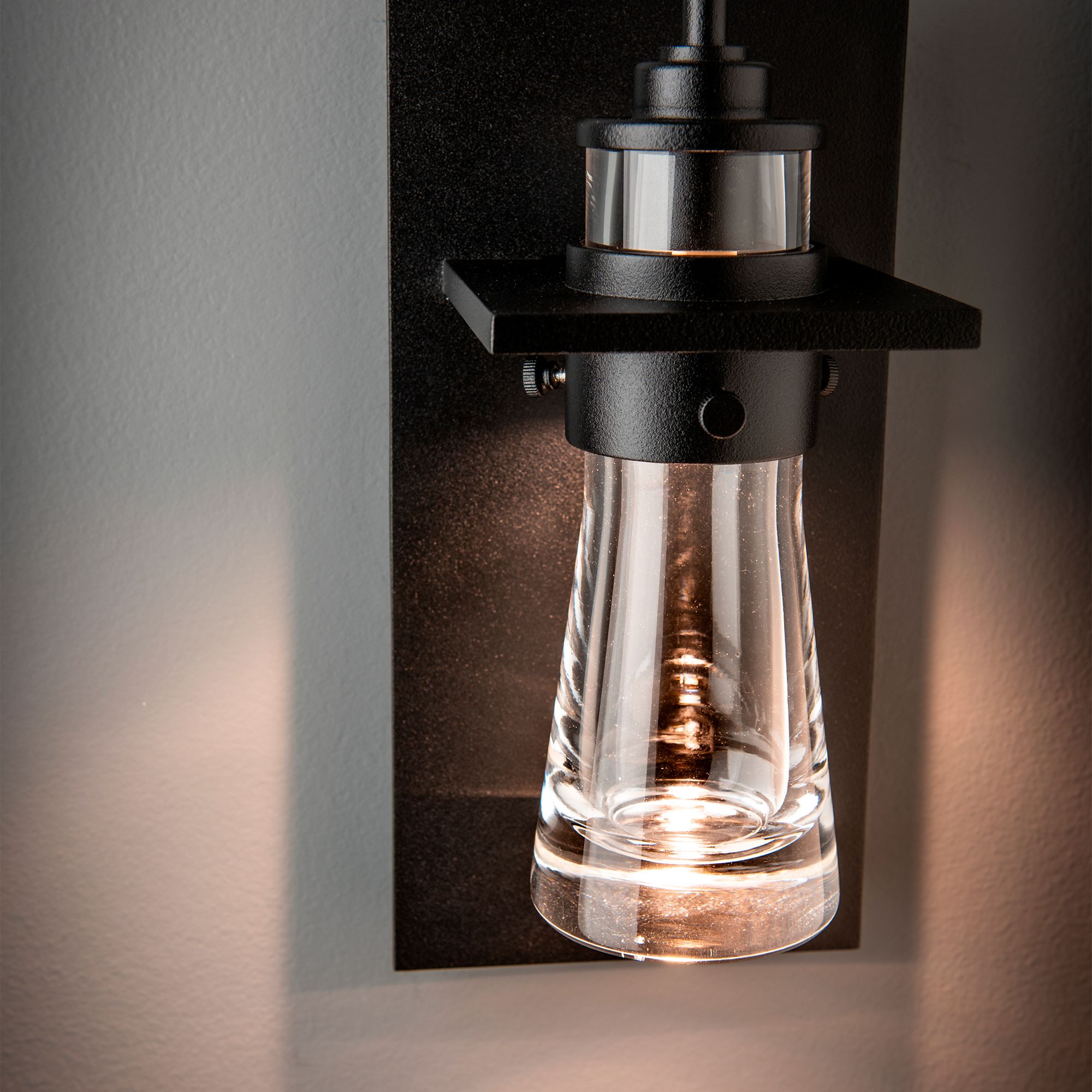 Image 5 Erlenmeyer 11.2" Medium Coastal Black Outdoor Light w/Glass S Made to  more views