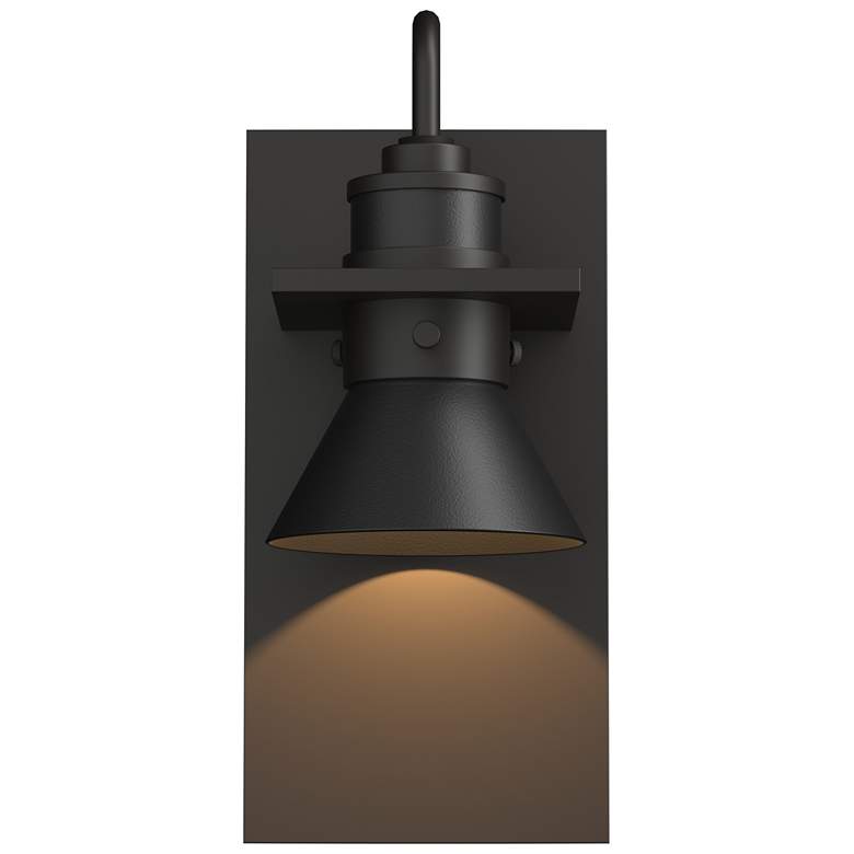 Image 1 Erlenmeyer 11.3 inchH Black Accented Oiled Bronze Dark Sky Outdoor Sconce
