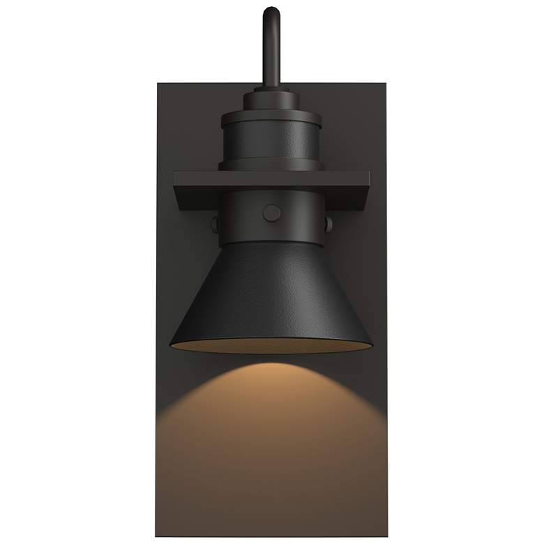 Image 1 Erlenmeyer 11.3"H Black Accented Oiled Bronze Dark Sky Outdoor Sconce