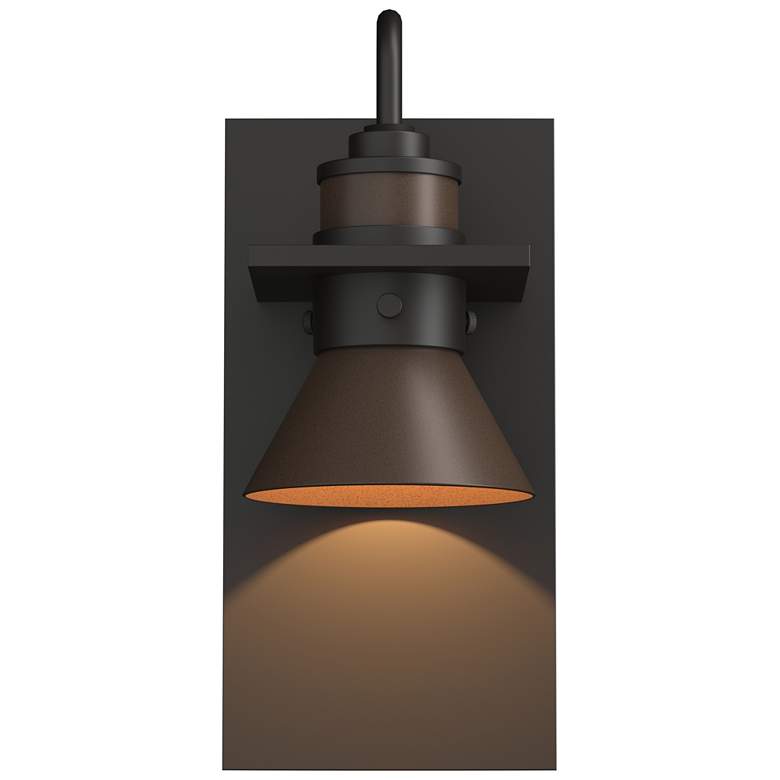 Image 1 Erlenmeyer 11.3"H Bronze Accented Oiled Bronze Dark Sky Outdoor Sconce