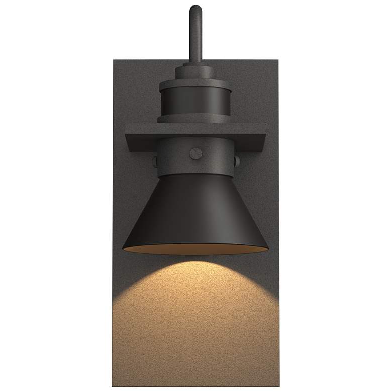 Image 1 Erlenmeyer 11.3"H Rubbed Bronze Accented Iron Dark Sky Outdoor Sconce