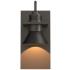 Erlenmeyer 11.3"H Rubbed Bronze Accented Smoke Dark Sky Outdoor Sconce