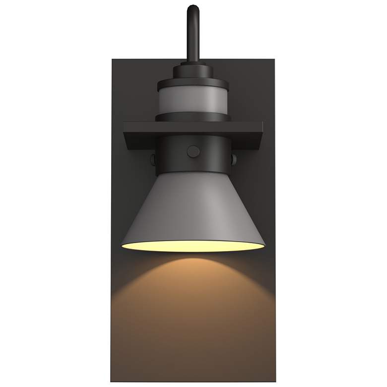Image 1 Erlenmeyer 11.3"H Steel Accented Oiled Bronze Dark Sky Outdoor Sconce