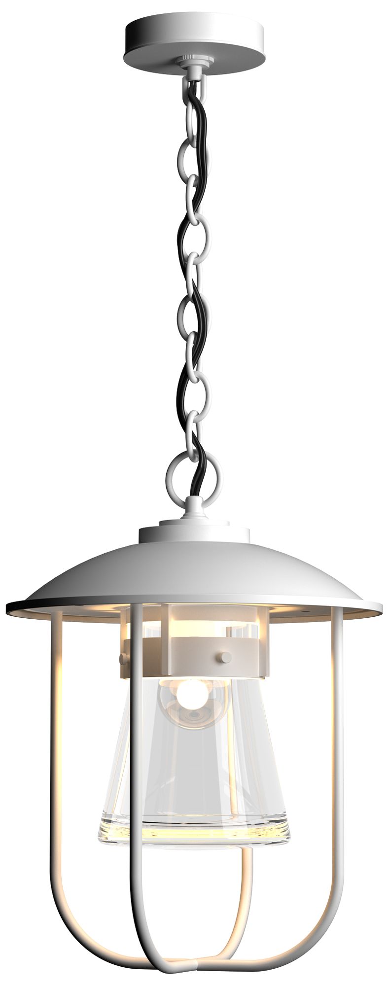 Erlenmeyer 12.1" High Coastal White Outdoor Pendant - Made to Order