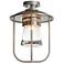Erlenmeyer 12" Wide Coastal Burnished Outdoor Ceiling Light