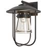 Erlenmeyer 16.4"H Oil Rubbed Bronze Large Outdoor Sconce w/ Clear Shad