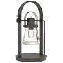 Erlenmeyer 19.4" High Natural Iron Table Lamp With Clear Glass Shade