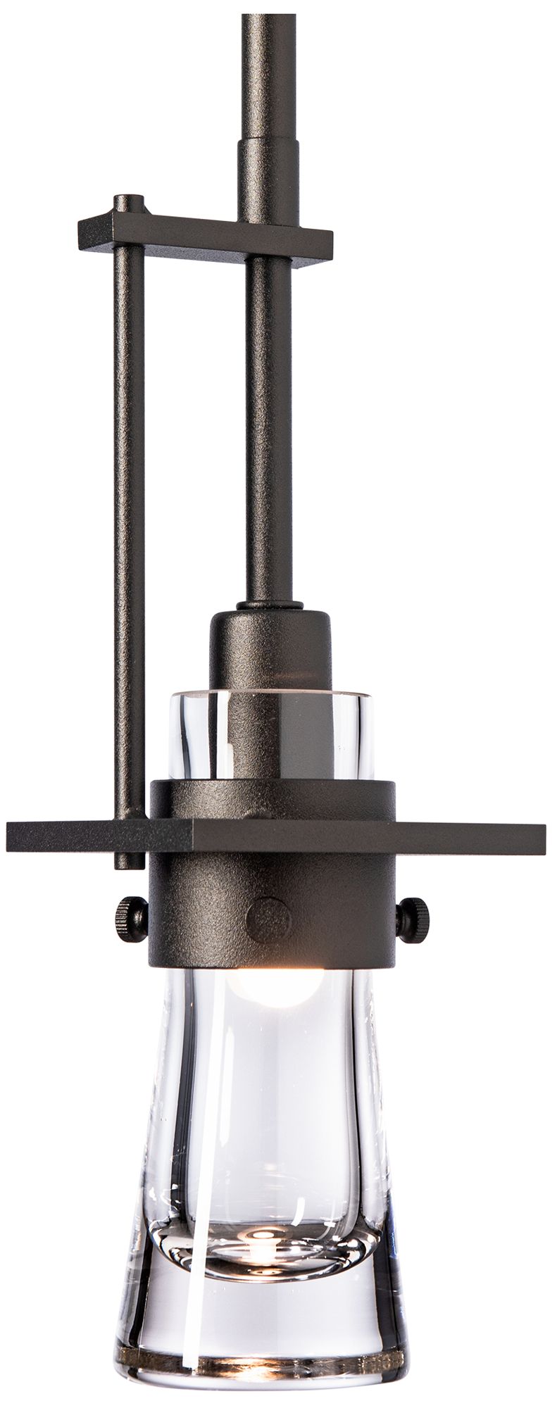 Image 2 Erlenmeyer 3" Wide Oil Rubbed Bronze Mini Pendant w/ Clear Glass more views