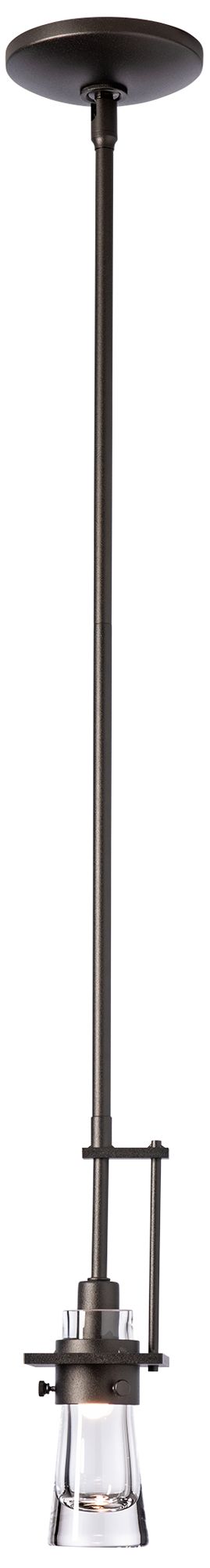 Image 3 Erlenmeyer 3" Wide Oil Rubbed Bronze Mini Pendant w/ Clear Glass more views