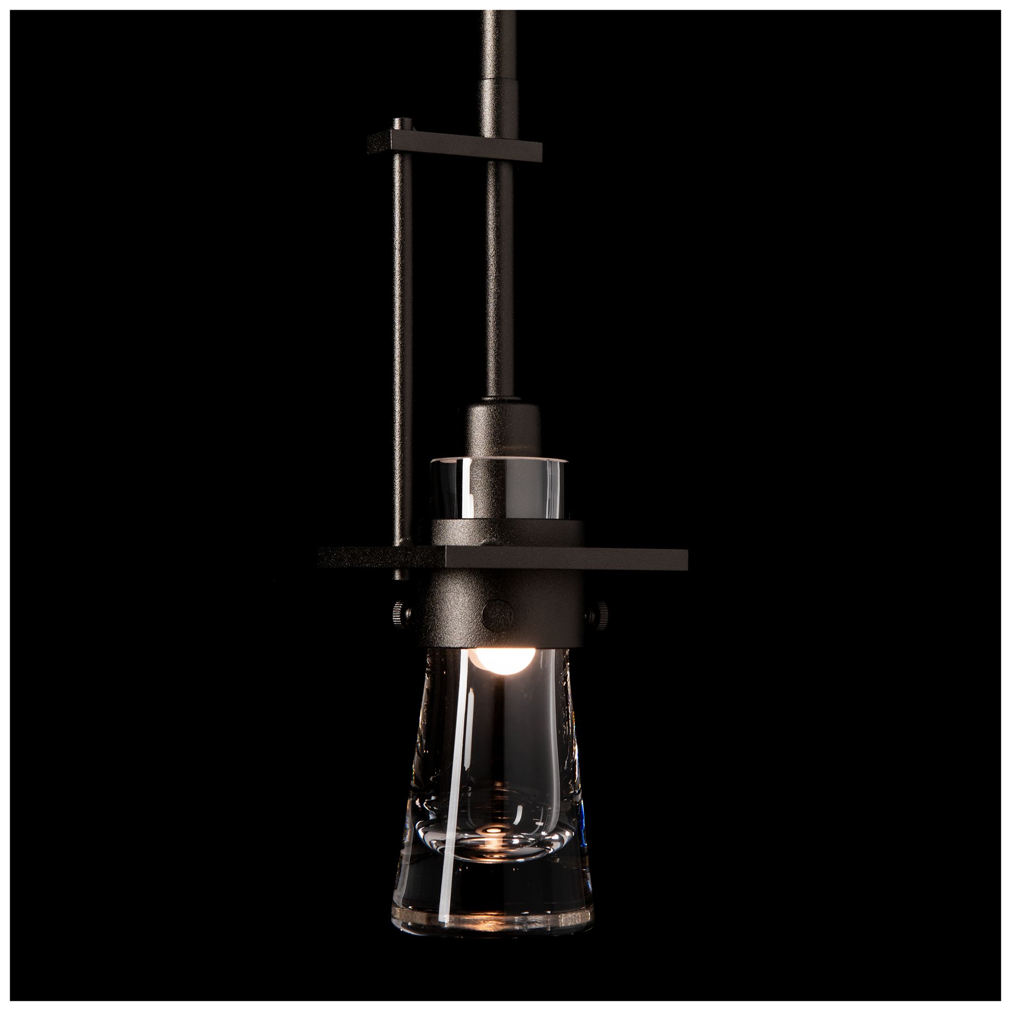 Image 5 Erlenmeyer 3" Wide Oil Rubbed Bronze Mini Pendant w/ Clear Glass more views