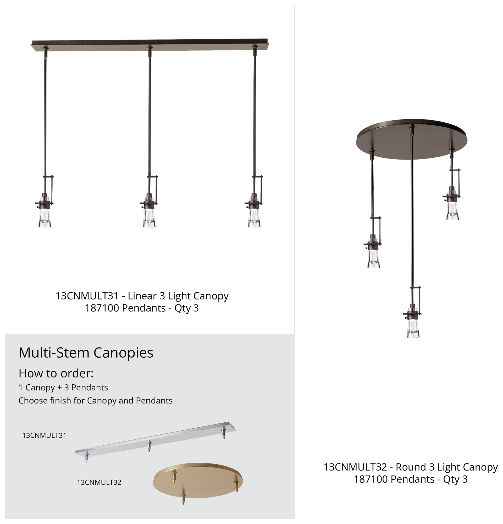 Erlenmeyer 3" Wide Oil Rubbed Bronze Mini Pendant w/ Clear Glass