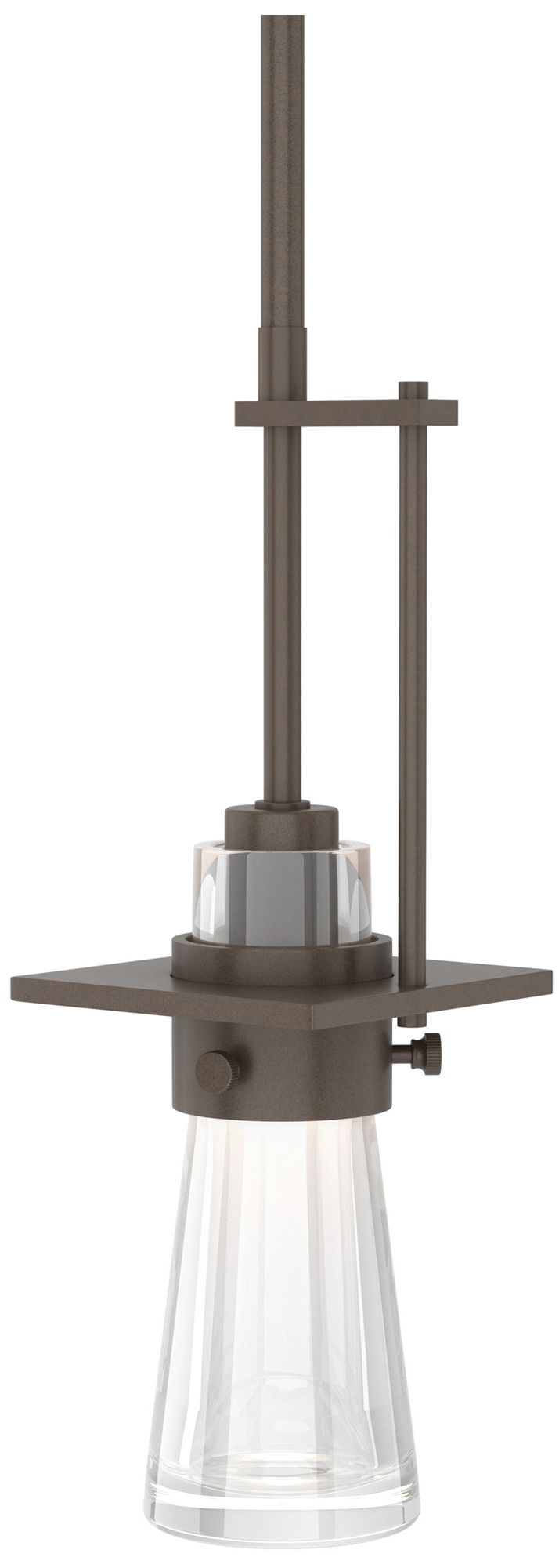 Erlenmeyer 4" Wide Bronze Mini Pendant
