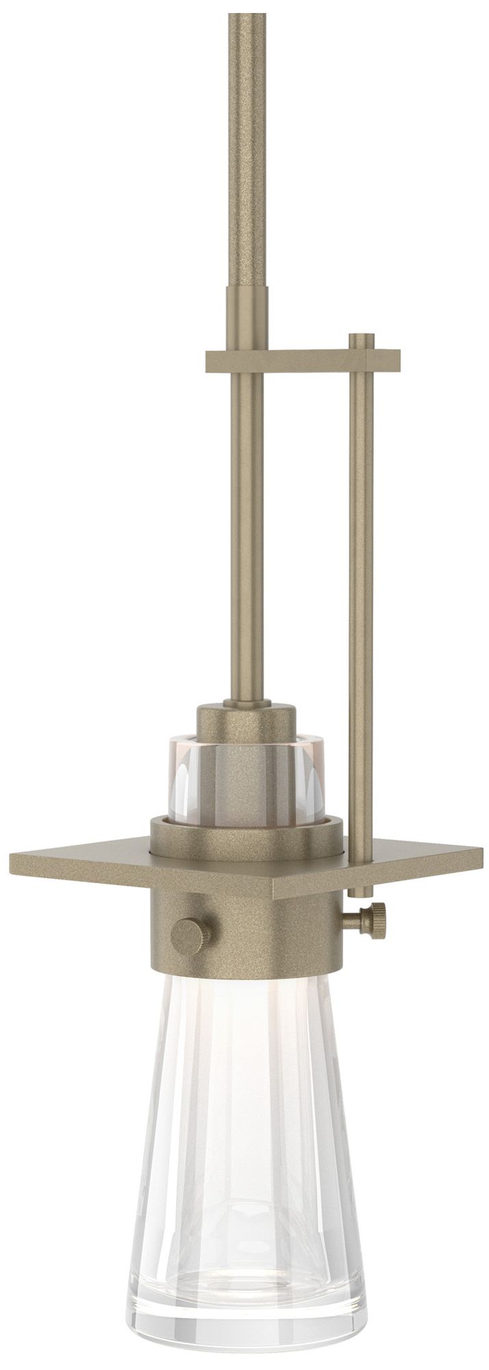 Erlenmeyer 4" Wide Soft Gold Mini Pendant