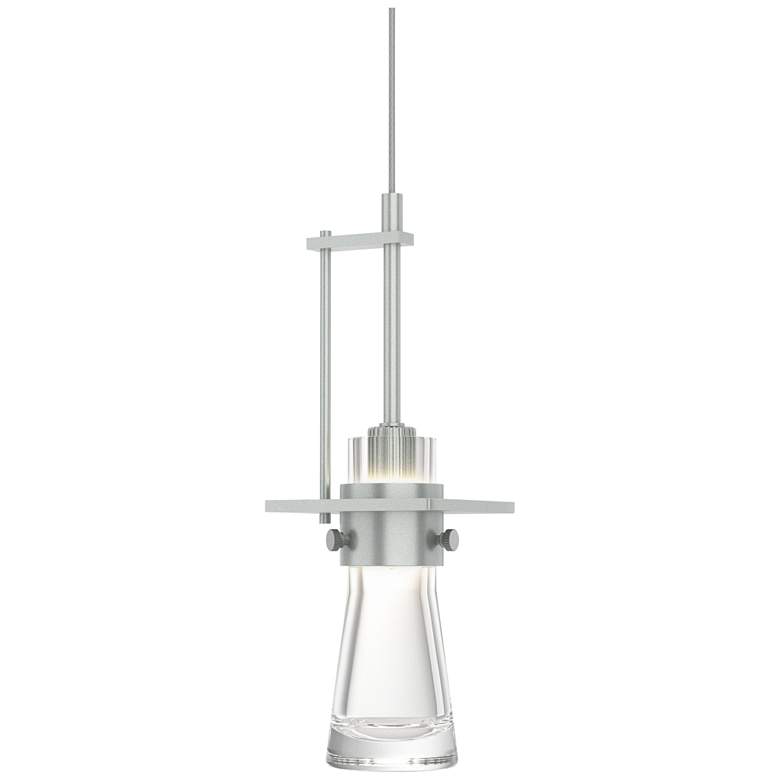 Image 1 Erlenmeyer 4 inchW Large  Standard Mini-Pendant w/ Clear Glass Shade