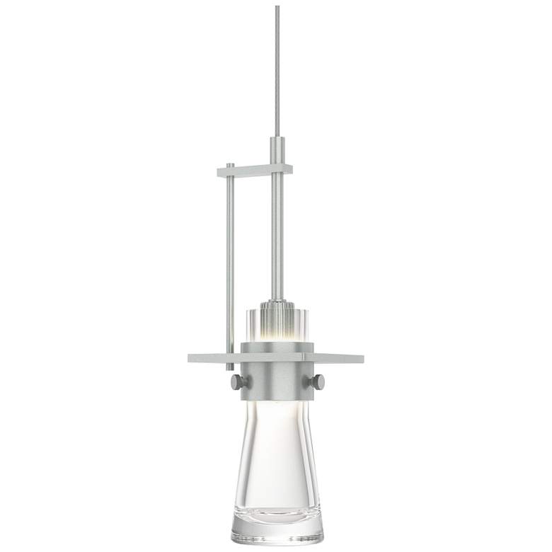 Image 1 Erlenmeyer 4"W Large Standard Mini-Pendant w/ Clear Glass Shade