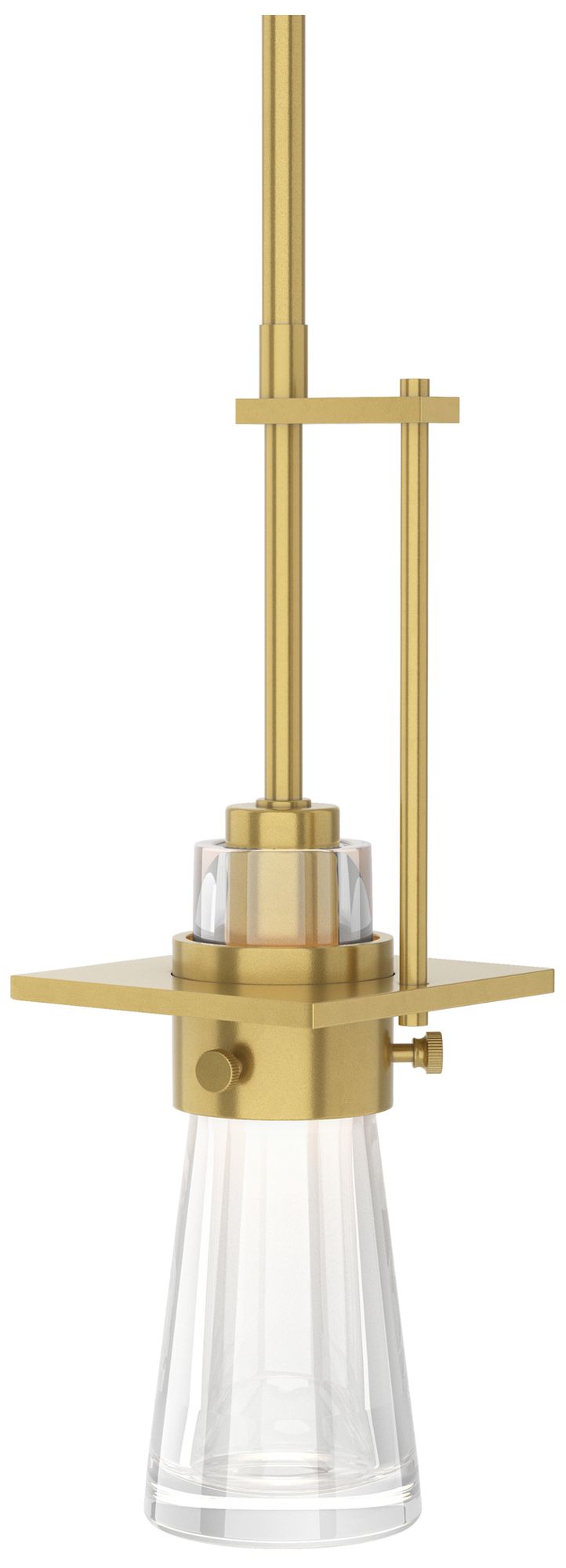 Erlenmeyer 4" Wide Modern Brass Mini Pendant - Made to Order