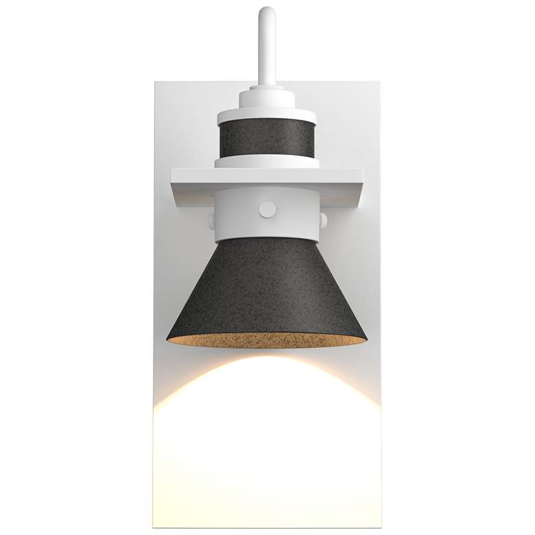 Image 1 Erlenmeyer 5"H Coastal Iron Accented Coastal White Dark Sky Outdoor Sc