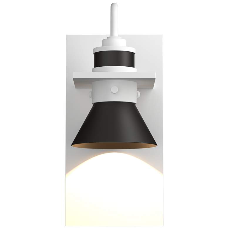 Image 1 Erlenmeyer 5"H Rubbed Bronze Accented Coastal White Dark Sky Outdoor S