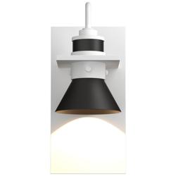 Erlenmeyer 5&quot;H Rubbed Bronze Accented Coastal White Dark Sky Outdoor S
