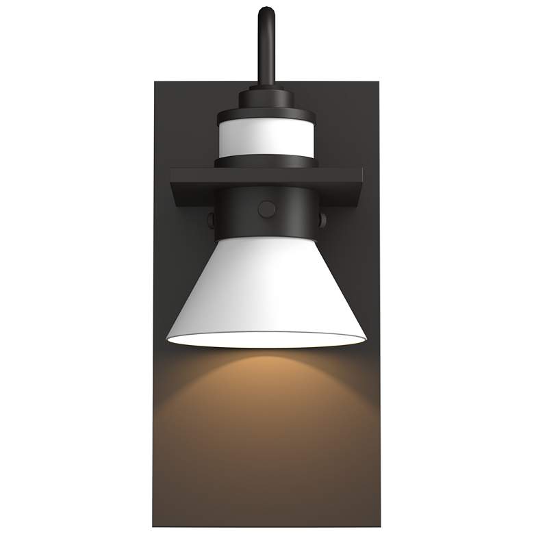 Image 1 Erlenmeyer 5"H White Accented Coastal Rubbed Bronze Dark Sky Outdoor S