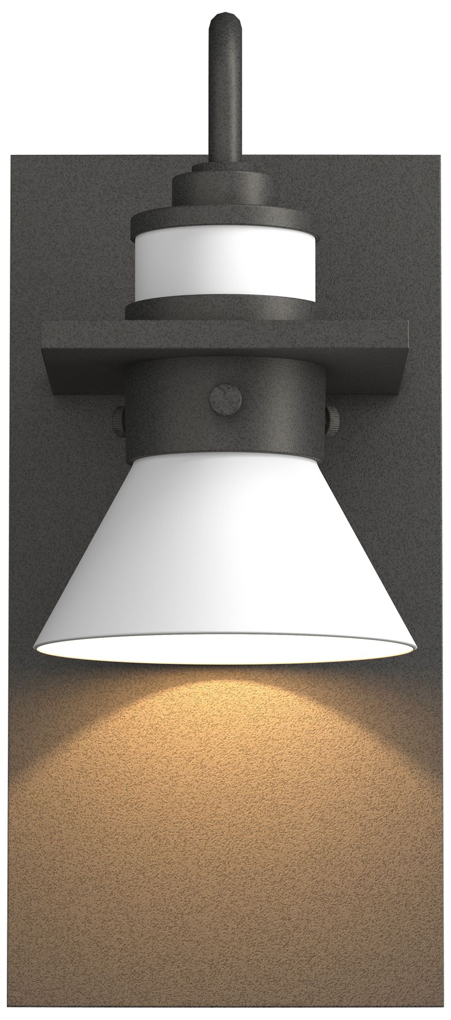 Erlenmeyer 5"H White Coastal Natural Iron Dark Sky Outdoor Sc Made to