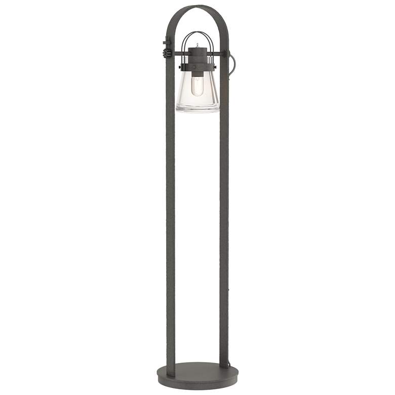 Image 1 Erlenmeyer 51" High Natural Iron Floor Lamp With Clear Glass Shade