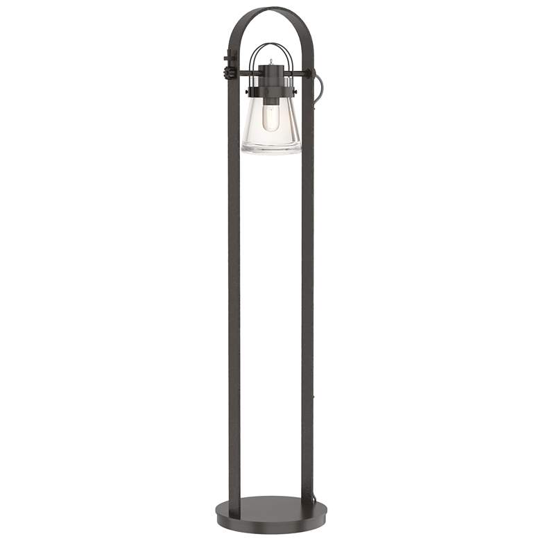 Image 1 Erlenmeyer 51 inch High Oil Rubbed Bronze Floor Lamp With Clear Glass Shad