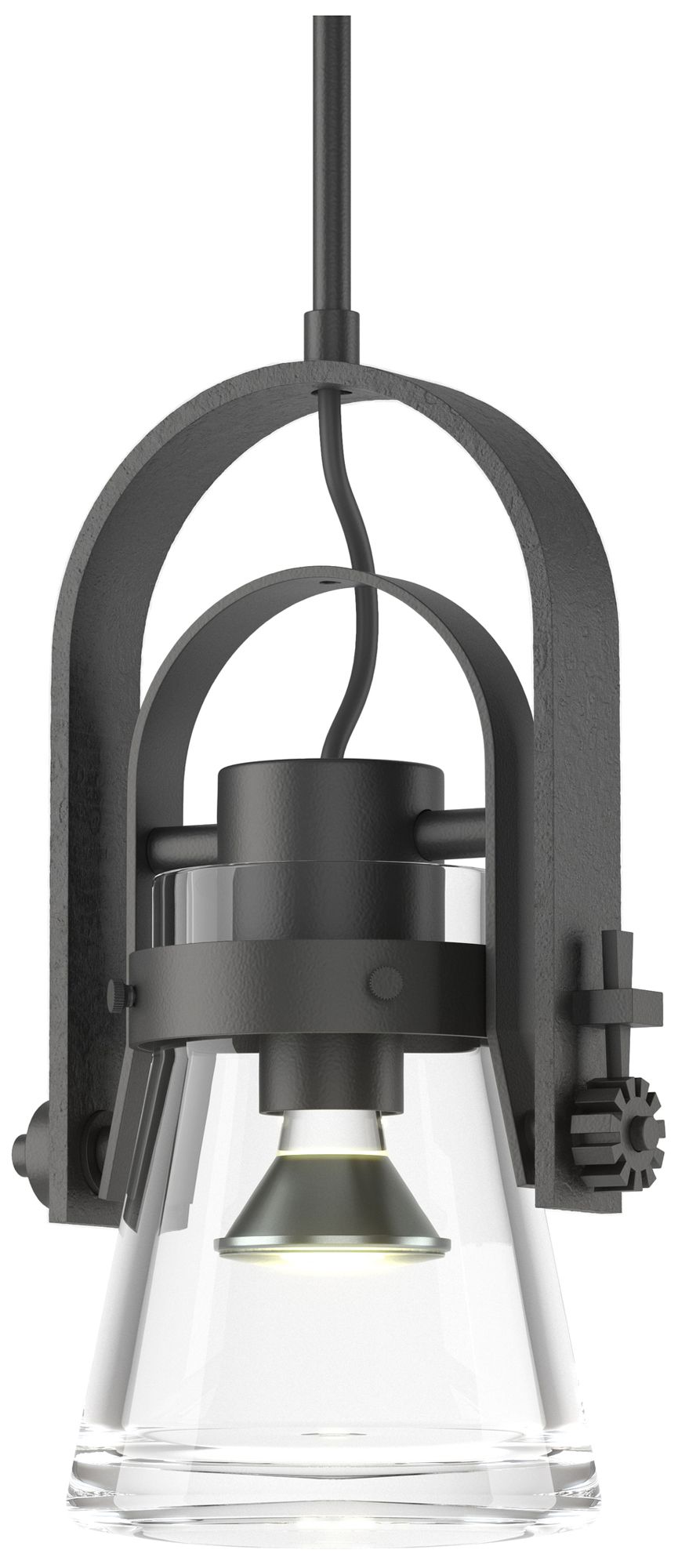 Erlenmeyer 8" Wide Black Mini Pendant
