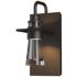 Erlenmeyer 9.5"H Small Coastal Rubbed Bronze Outdoor Sconce w/ Clear S