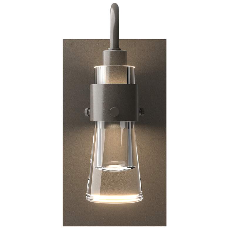 Image 1 Erlenmeyer ADA Sconce - Dark Smoke Finish - Clear Glass