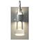 Erlenmeyer ADA Sconce - Vintage Platinum Finish - Clear Glass