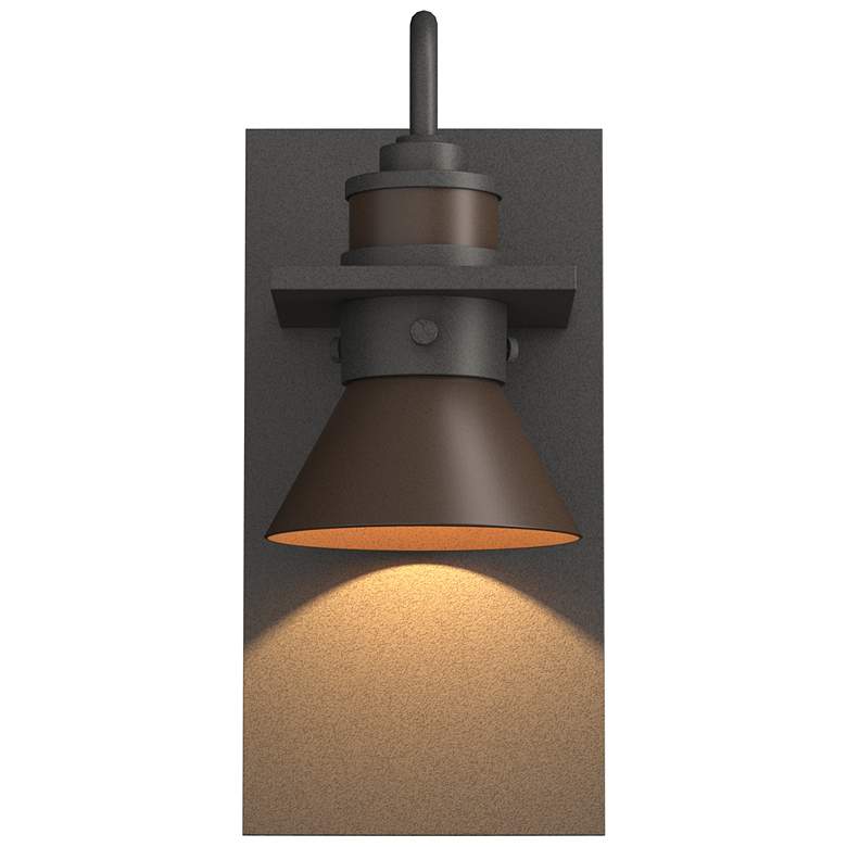 Image 1 Erlenmeyer Dark Sky Outdoor Sconce - Iron Finish - Bronze Accents