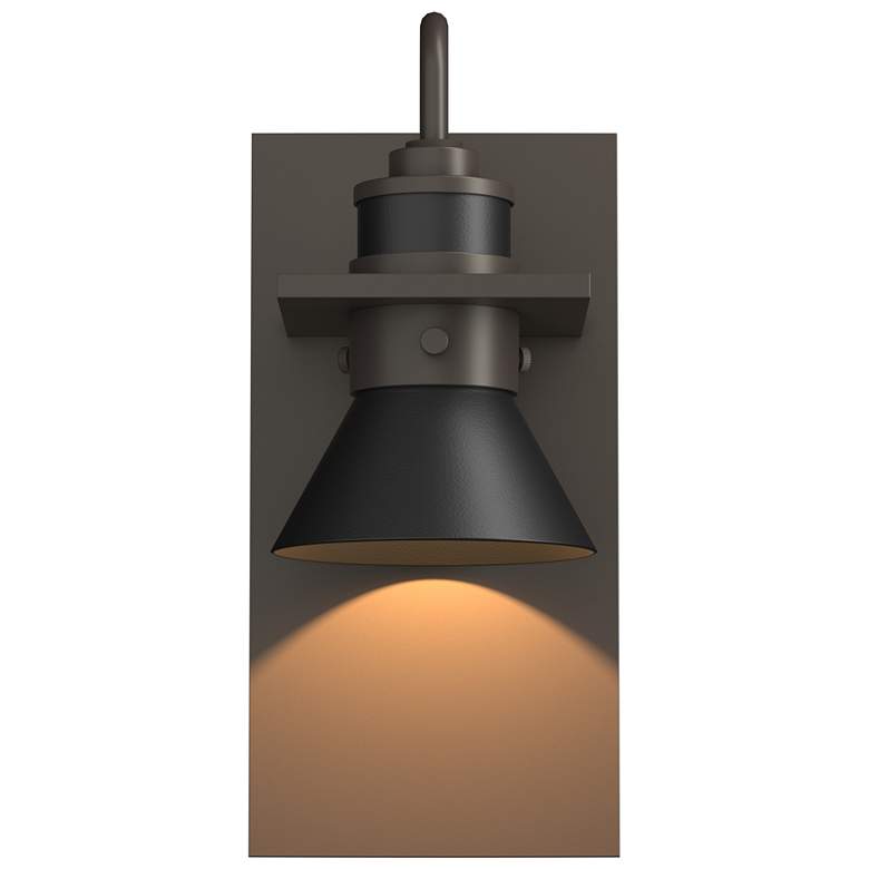 Image 1 Erlenmeyer Dark Sky Outdoor Sconce - Smoke Finish - Black Accents