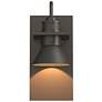Erlenmeyer Dark Sky Outdoor Sconce - Smoke Finish - Iron Accents