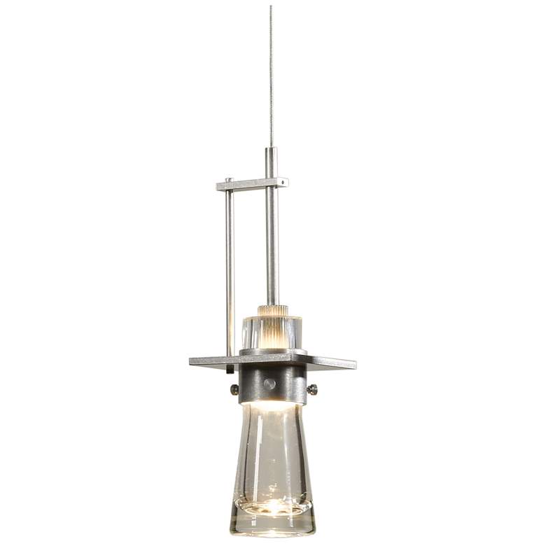 Image 1 Erlenmeyer Large Low Voltage Pendant - Sterling - Clear Glass - Standard