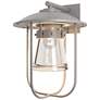 Erlenmeyer Large Outdoor Sconce - Steel Finish - Clear Glass
