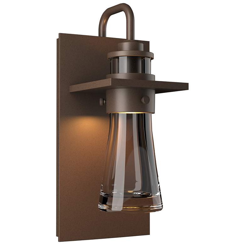 Image 1 Erlenmeyer Medium Outdoor Sconce - Bronze Finish - Clear Glass