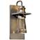Erlenmeyer Medium Outdoor Sconce - Steel Finish - Clear Glass