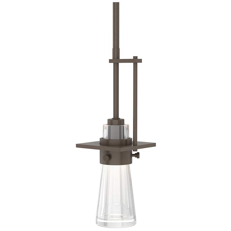 Image 1 Erlenmeyer Mini Pendant - Bronze Finish - Clear Glass