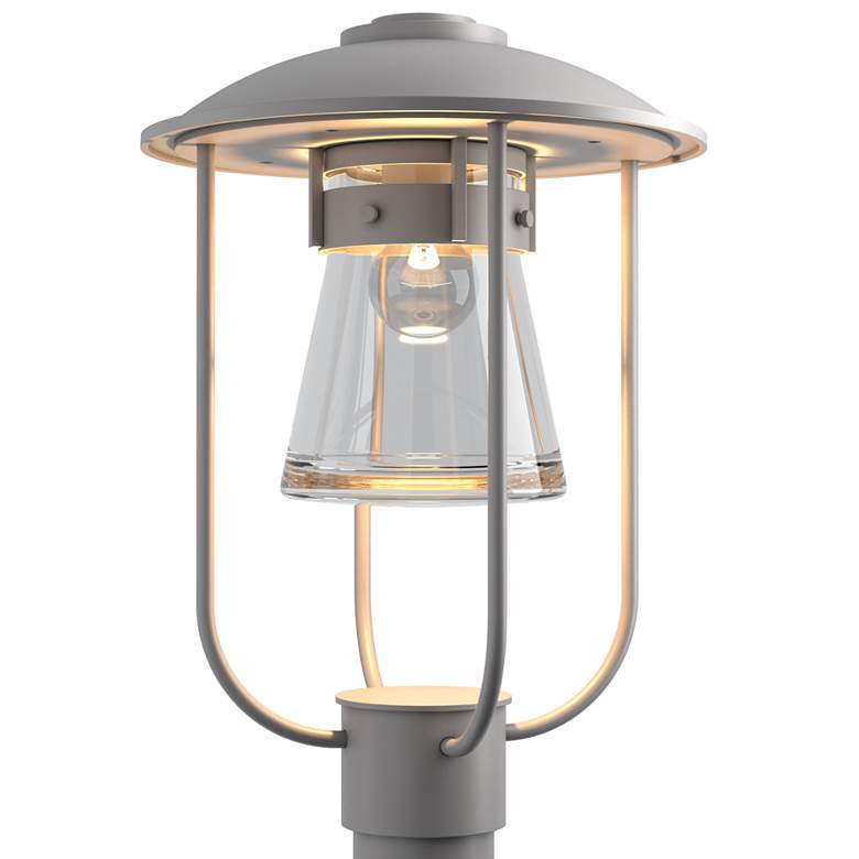 Image 1 Erlenmeyer Outdoor Post Light - Steel Finish - Clear Glass