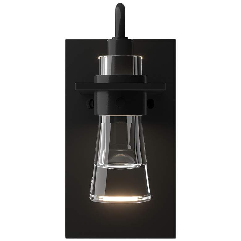 Image 1 Erlenmeyer Sconce - Black Finish - Clear Glass