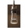 Erlenmeyer Sconce - Bronze Finish - Clear Glass