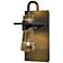 Erlenmeyer Sconce - Dark Smoke Finish - Clear Glass