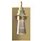 Erlenmeyer Sconce - Modern Brass - Clear Glass