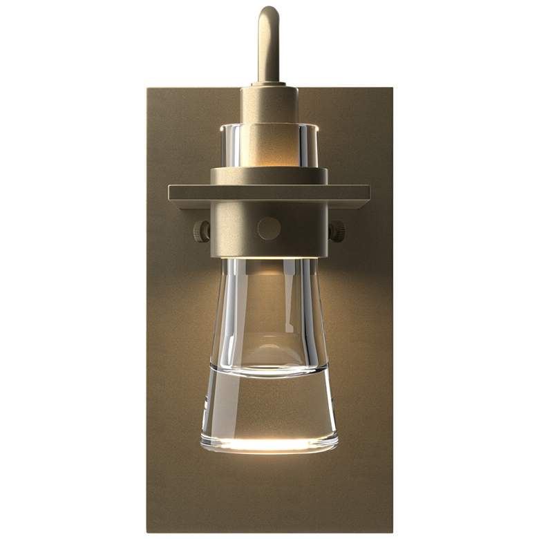 Image 1 Erlenmeyer Sconce - Soft Gold Finish - Clear Glass