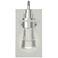 Erlenmeyer Sconce - Sterling Finish - Clear Glass