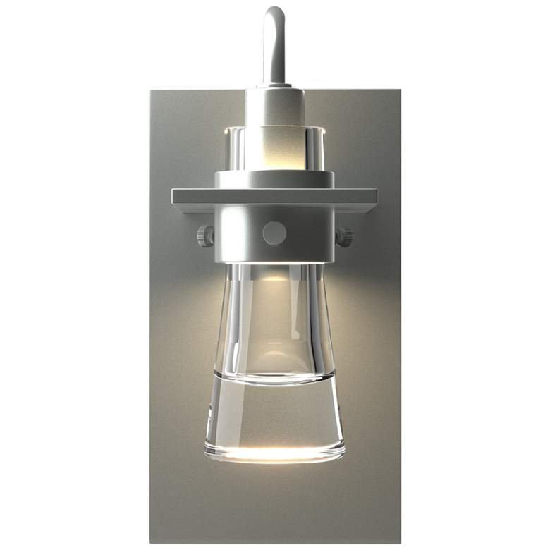 Image 1 Erlenmeyer Sconce - Vintage Platinum Finish - Clear Glass
