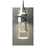 Erlenmeyer Sconce - Vintage Platinum Finish - Clear Glass